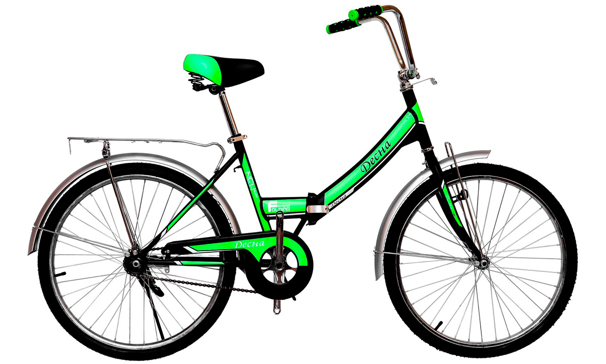 Фотография Велосипед Titan Десна 24" (2019) 2019 Черно-зеленый